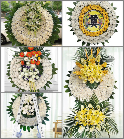 湖南永州祁阳县白水镇仁冲村花圈速递